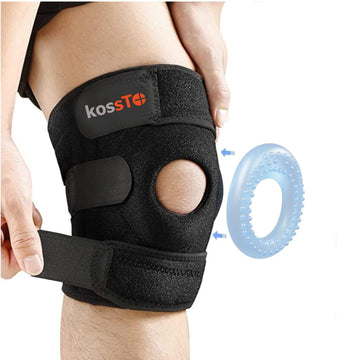 Kossto Open Patella Knee Brace with Adjustable Bi-Directional Straps