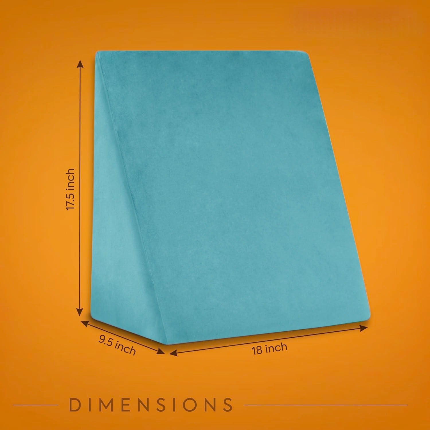 kossto Wedge Cushion | Wedge Pillow Memory Foam for Back Support