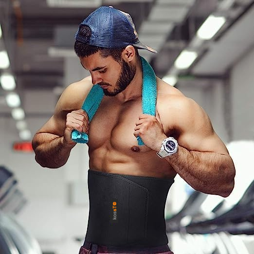 Kossto Sweat Slim Belt | Slimming Tummy Brace for Men & Women