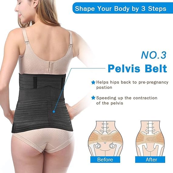 3 in 1 Postpartum Belly Support Recovery Wrap
