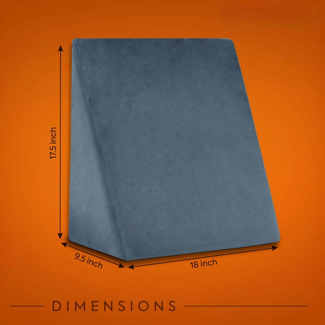 kossto Wedge Cushion | Wedge Pillow Memory Foam for Back Support