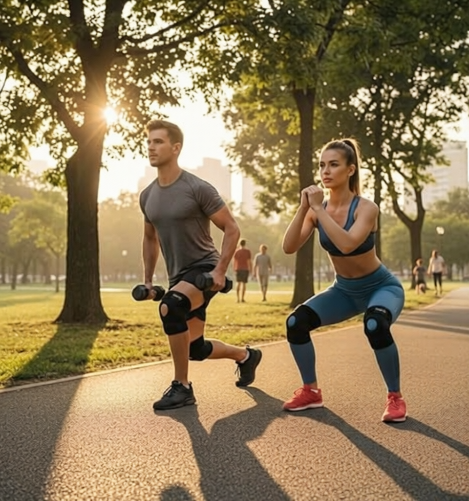 Knee Brace Pair – Compression Knee Cap
